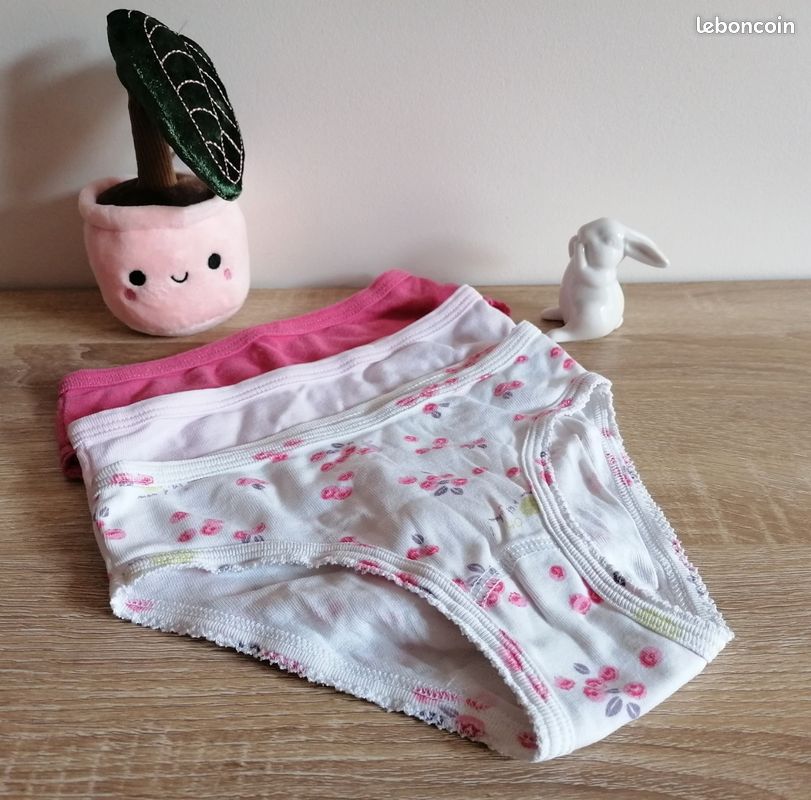 Lot De 3 Culottes Filles Petit Bateau - 100% Coton Blanc - NEUVES