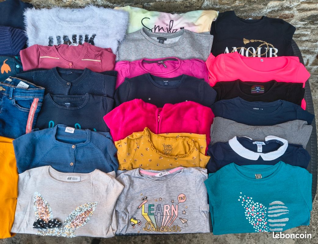 Lot de 35 vêtements fille 8 ans automne hiver lot 3 (image 3)