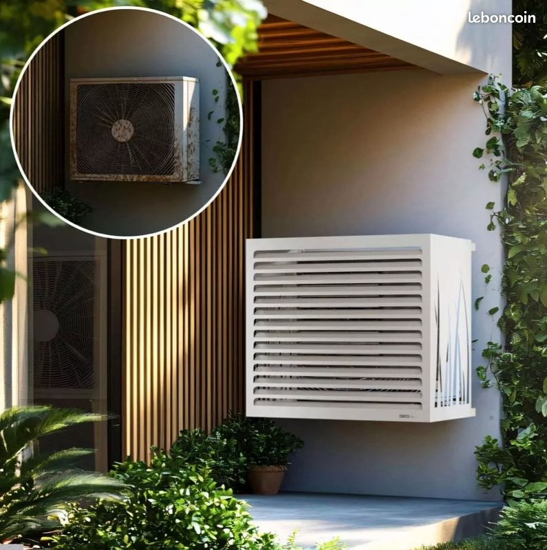 Caisson isolant cache clim DECO AirCo - Taille M - Blanc crème (RAL 9001) (image 4)