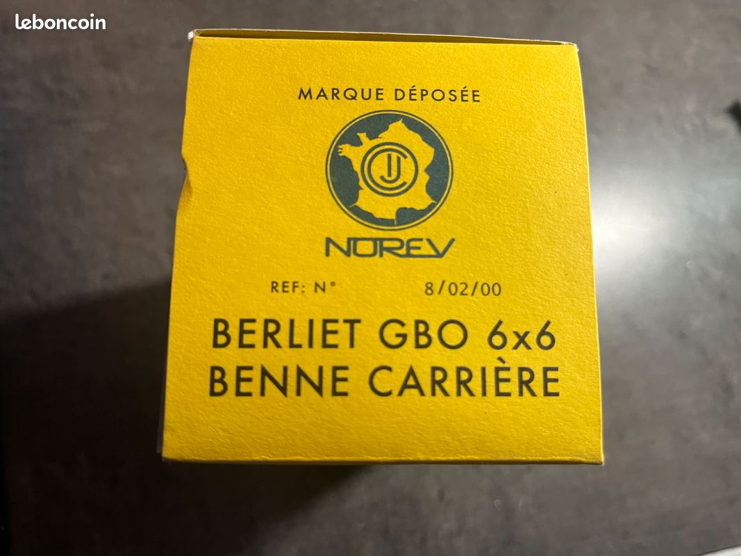 CIJ Par NOREV – Berliet GBO 6x6 Benne Carrière – 1/43 – état Très Bon