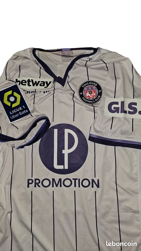 Maillot Vintage Toulouse FC (TFC) – Adidas – Années 80 – Extérieur Violet – Taille XL