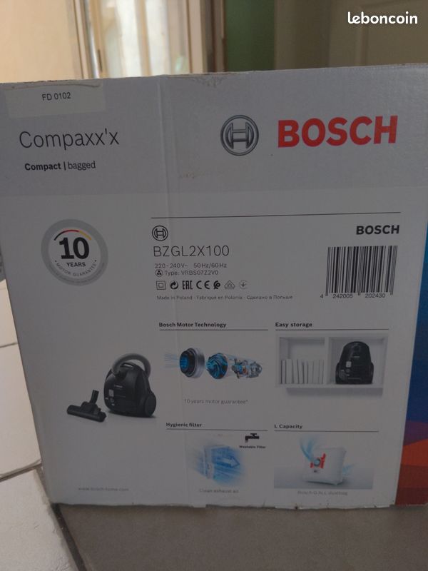 Aspirateur Bosch Compaxx'x Électroménager
