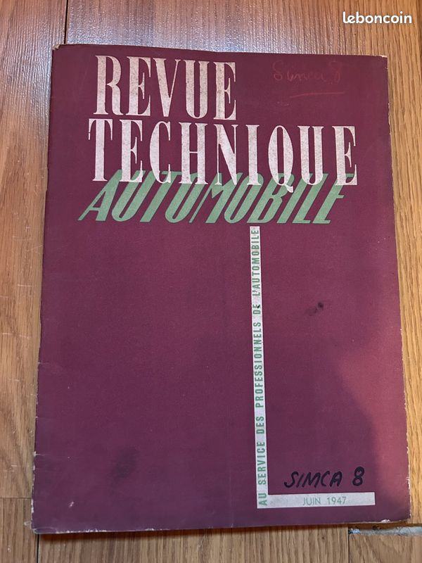 Revue Technique Automobile - SIMCA 8 (image 1)