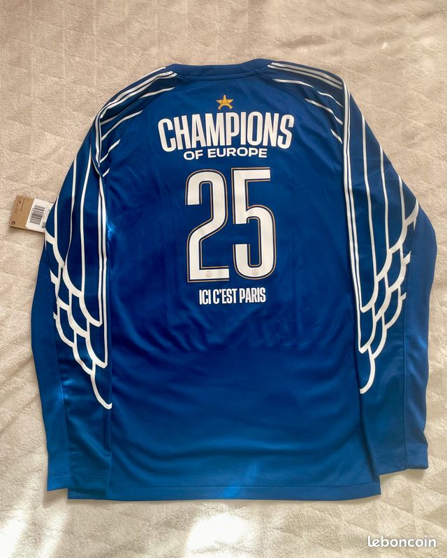 lot 4 fanions triangulaires XXL tissus PSG PARIS les 4 finales
