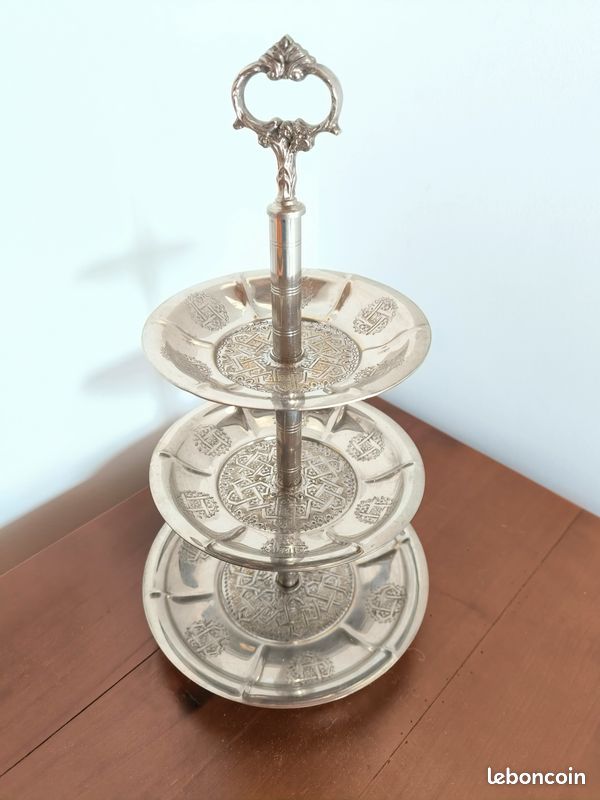 2 Pièces Présentoir Plateau De Gâteaux Bonbons, Support à Cupcake, 3