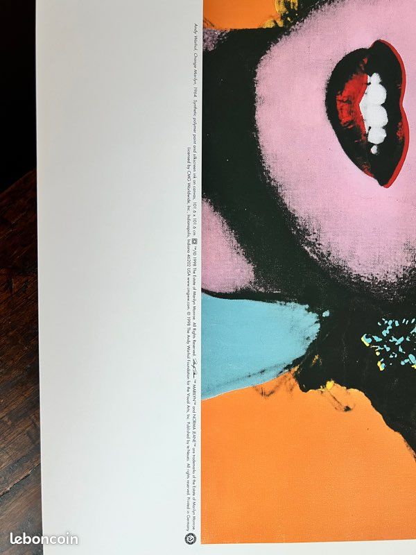 Affiche poster Marilyn Monroe - offset 1998 - Andy Warhol (image 3)