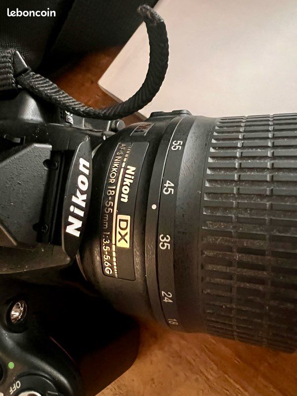 Appareil photo reflex Nikon D5000 + objectif 18-55 mm – complet fonctionnel (image 2)