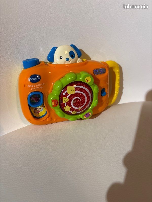 VTech Appareil Photo Des Découvertes – Jouet Interactif Bébé 1-3 Ans Avec Objectif, Molette, Flash, 2 Modes, Français, Pile Incluse