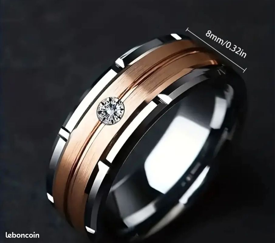 Alliance Mixte En Argent Sterling - Bague Unisexe Occasion En Excellent État