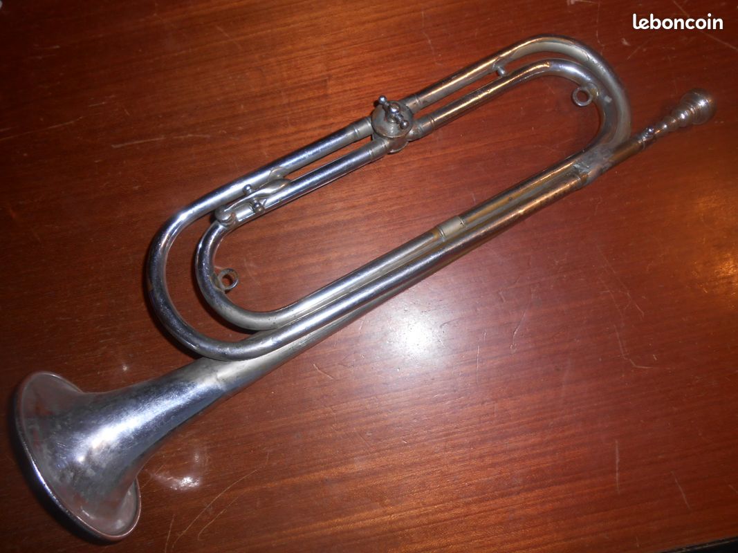 Rare ancien clairon trompette Van Engelen Lierre Belgiuqe tout début XXe (image 1)