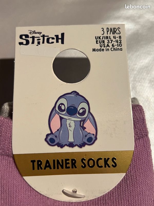 Lot de 3 paires de socquettes Stitch (image 6)