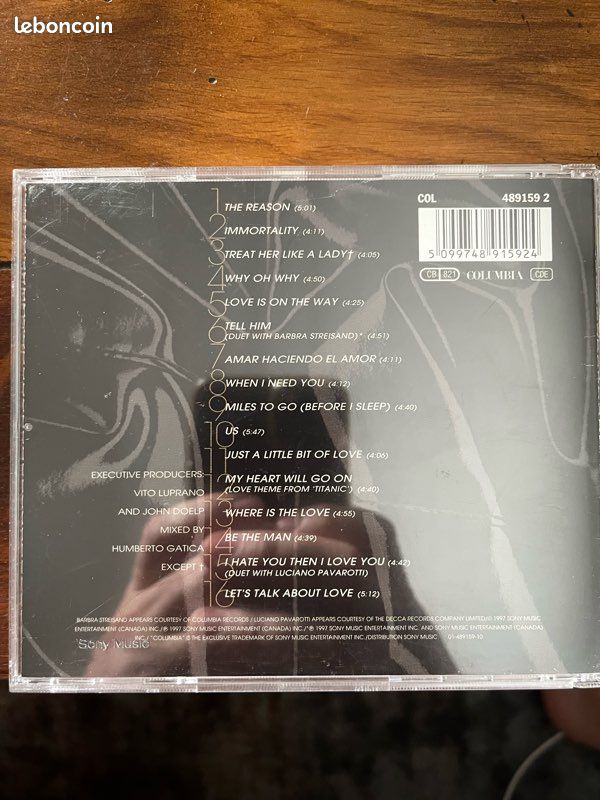 Céline Dion - Let’s Talk About Love CD (image 2)