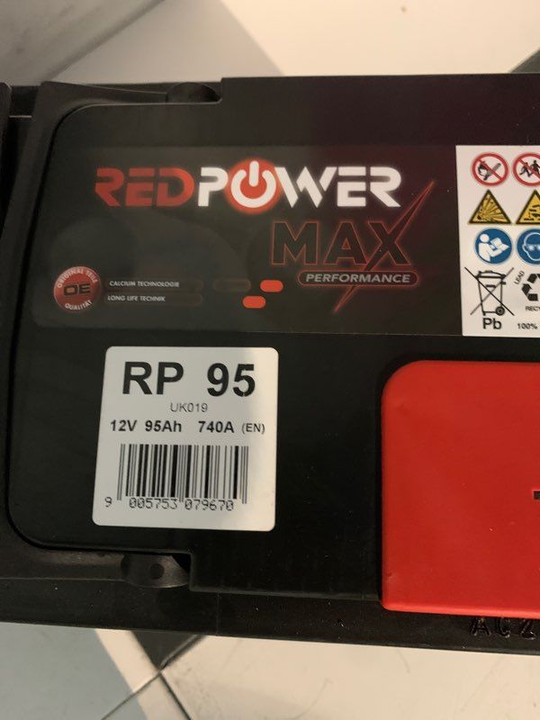 BATTERIE 12V 95AH RP95 RED POWER