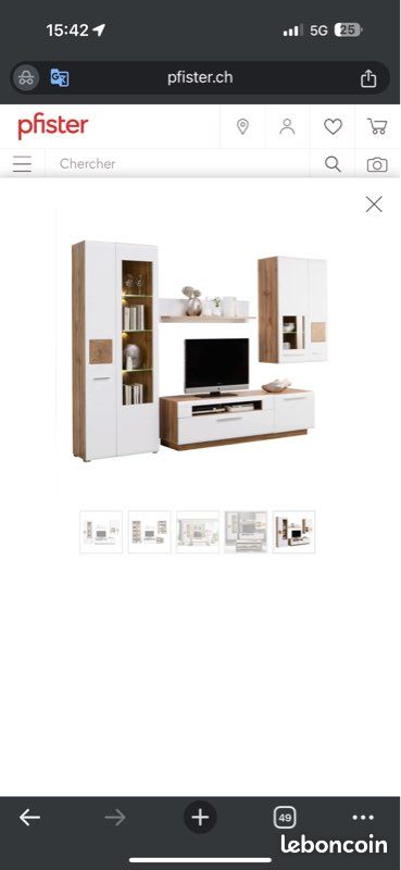Ensemble Meuble tv/ table basse et 3 elements (image 5)