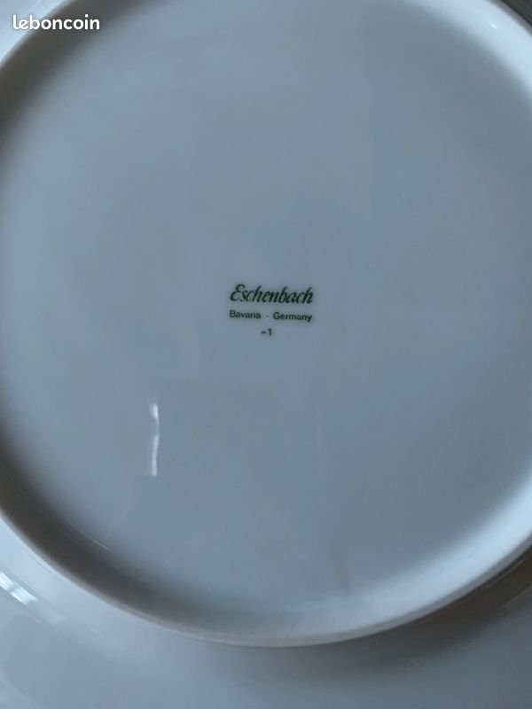 Vend 10 Assiettes Porcelaine blanche - Eschenbach - Bavaria - Germany (image 2)