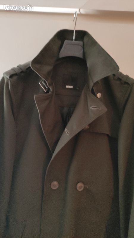 Trench homme taille S kaki foncé Brice comme neuf (image 3)