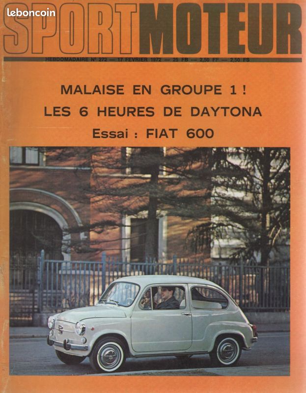 Sport moteur 272 1972 (image 1)