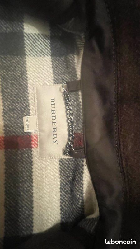 Duffle coat BURBERRY marron 12ans (image 3)