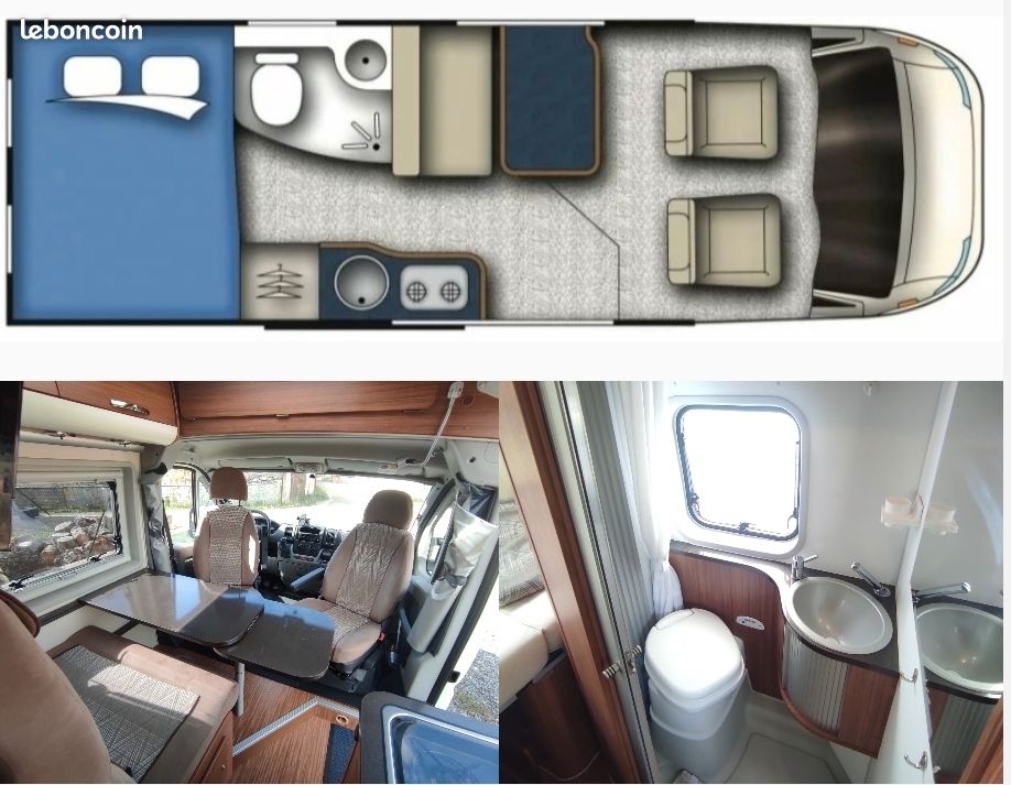 ADRIA Twin SP Fiat Ducato 2.3 120 camping car van fourgon aménagé (image 3)