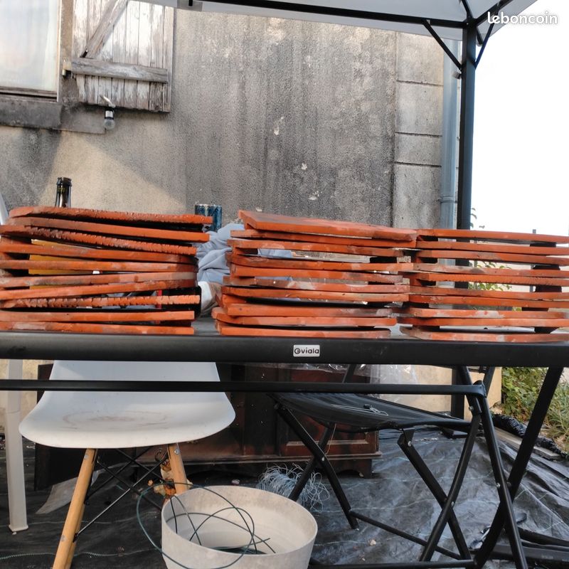 Lot de 30 tuiles plates anciennes Gaston Simonnet (Pargny-sur-Saulx) (image 3)