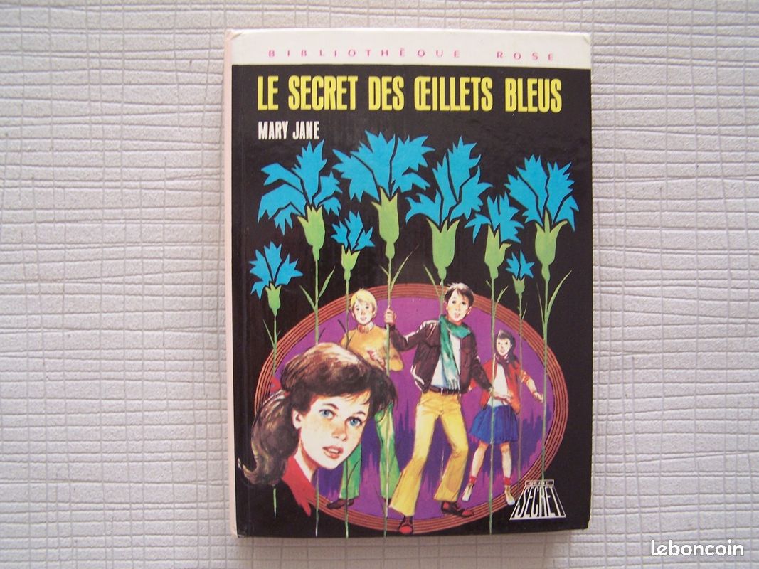 Le secret des oeillets bleus, Mary Jane, Bibliothèque rose 1975 (image 1)