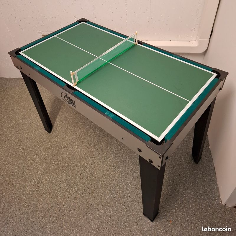 Table de jeux SPORT FUN 4 en 1 (multijeux): baby-foot, billard, hockey, ping-pong/ tennis de table (image 7)