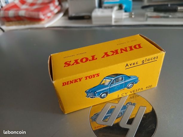 Boîte Carton Dinky Toys Pour Vespa 400 - 24L, Reproduction Non Marquée, Occasion