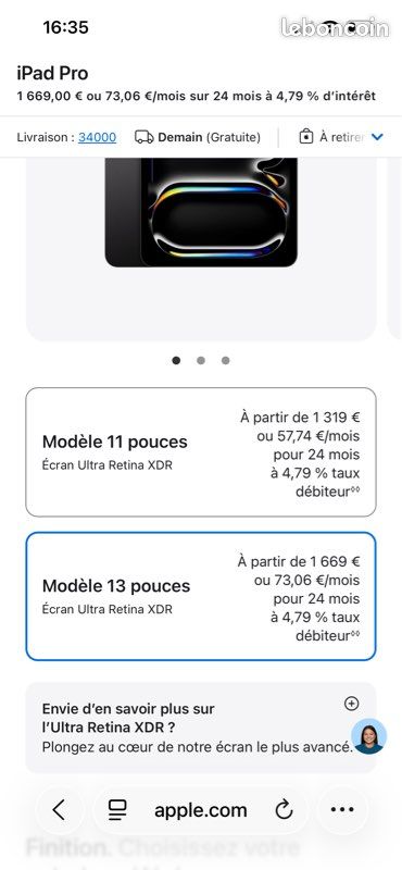 Ipad Pro 13 pouces M5 256 Go Noir Sidéral – Quasi Neuf– Garantie 2027 (image 3)