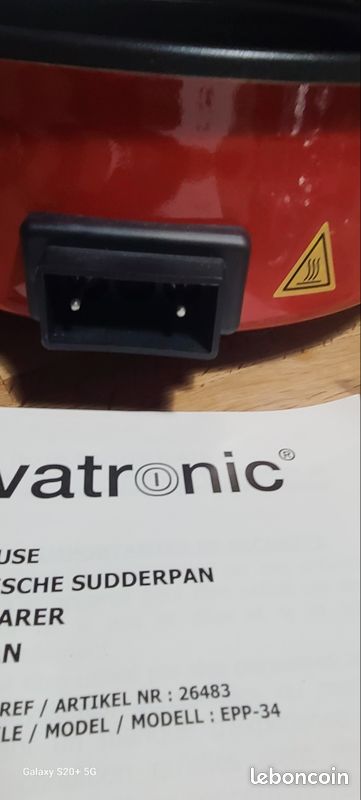 Mijoteuse / Poêle à pizza électrique Evatronic 1500W (Neuve) (image 6)