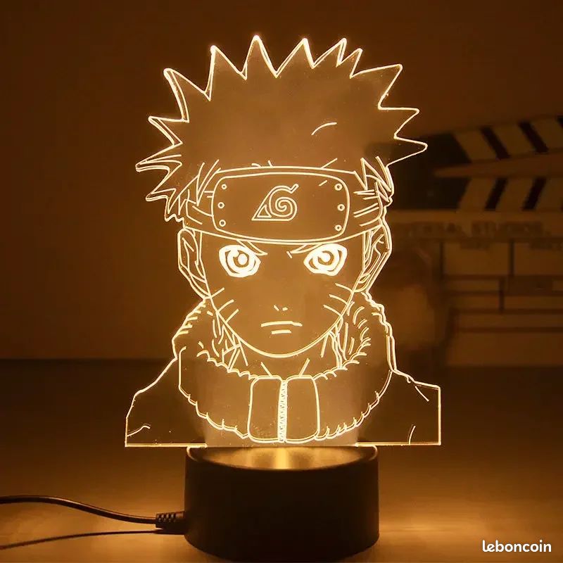 Lampe de Chambre Veilleuse Naruto Manga 18cm (image 1)