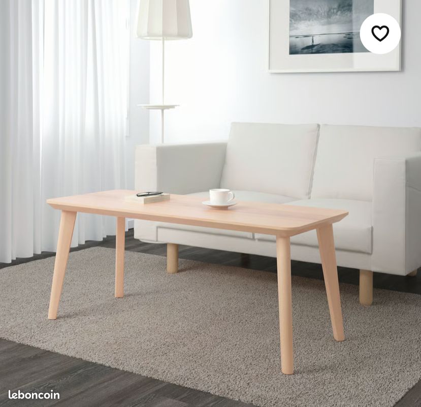 Table basse Ikea Lisabo 118 x 50 (image 4)