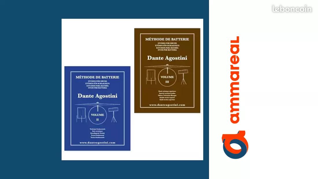 Lot de départ: Méthode de batterie Volume 2 et Volume 3 — Technique fondamentale ; Étude tec... (image 1)