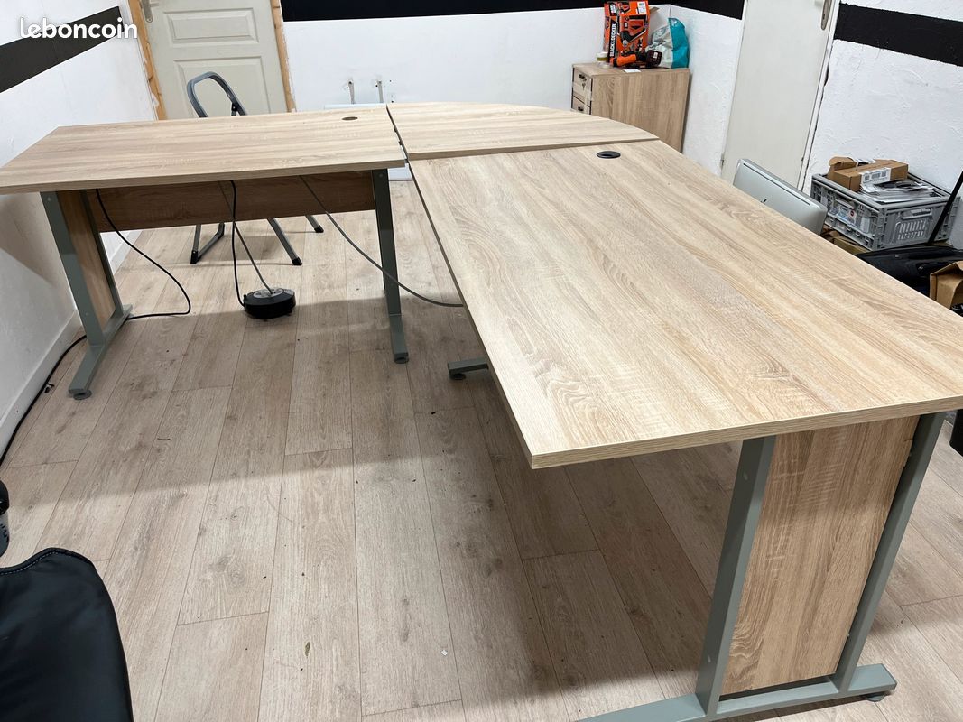 Bureau d’angle + caisson (image 1)