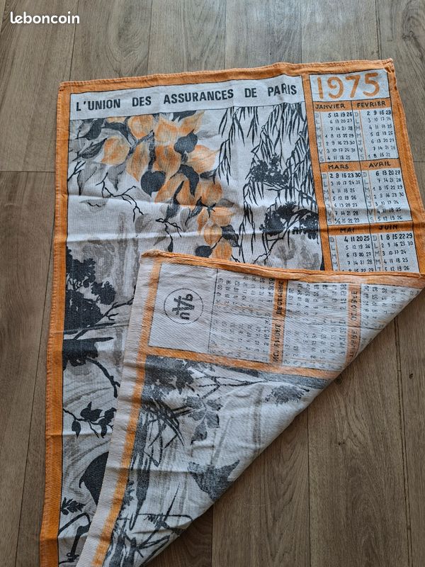 Lot De 2 Torchons Publicitaires Vintage 2003/2004, Motif Chatons Et Jardin, 100% Coton - Made In France