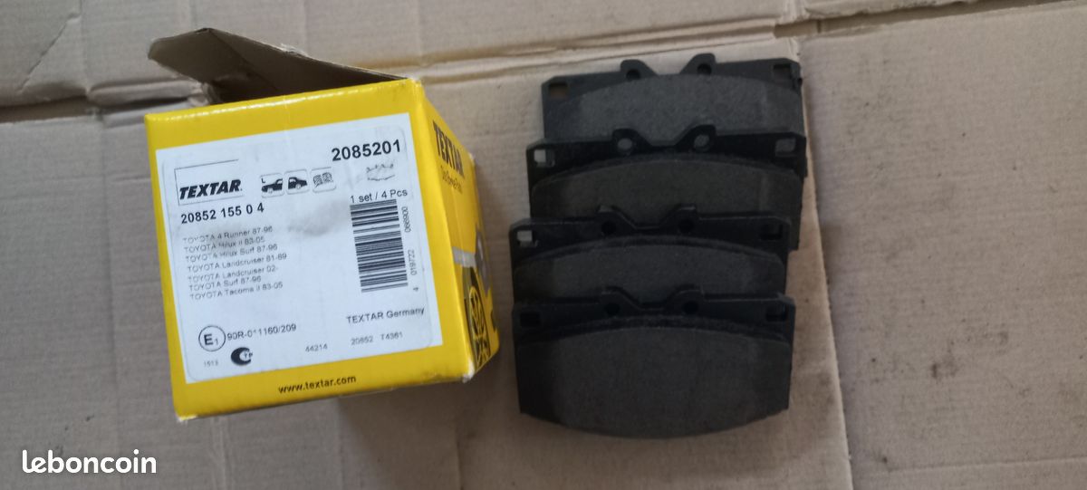 Plaquettes de frein TEXTAR 2085201 Toyota (image 2)
