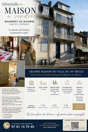 Maison 11 pièces 260 m² · à Bagnères-de-Bigorre · 260 m² · 260 000 €