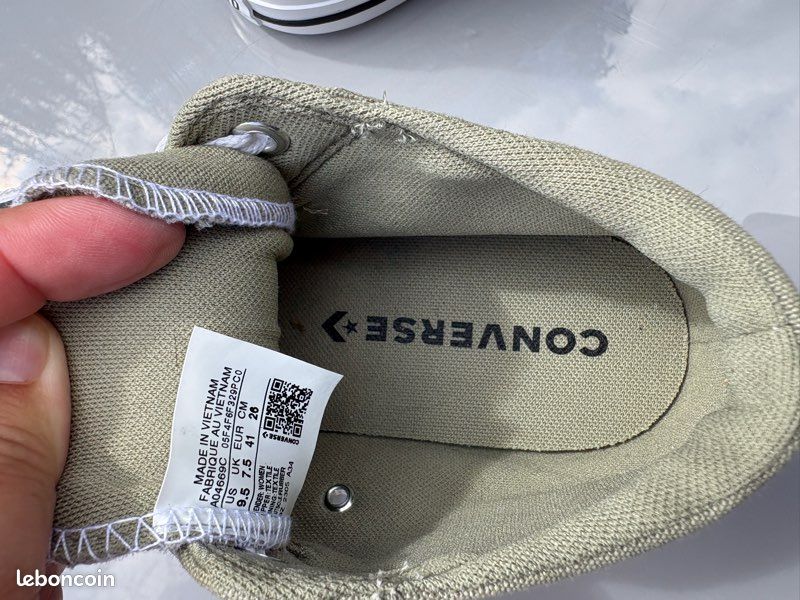Baskets neuves Converse all star Chuck Taylor Madison taille 41 EUR 7,5 UK 9,5 US vert kaki (image 3)