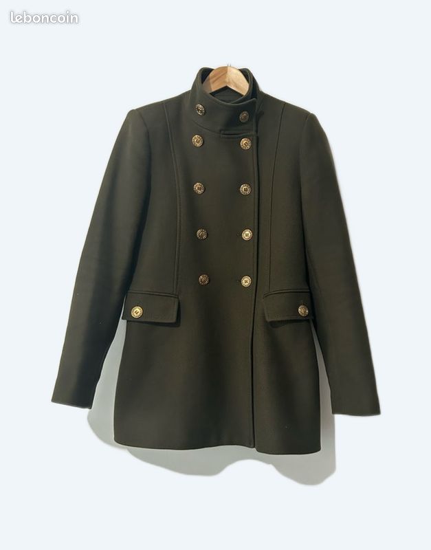 Manteau Officier Caban Femme Zara Manteau En Laine Zara Vêtements
