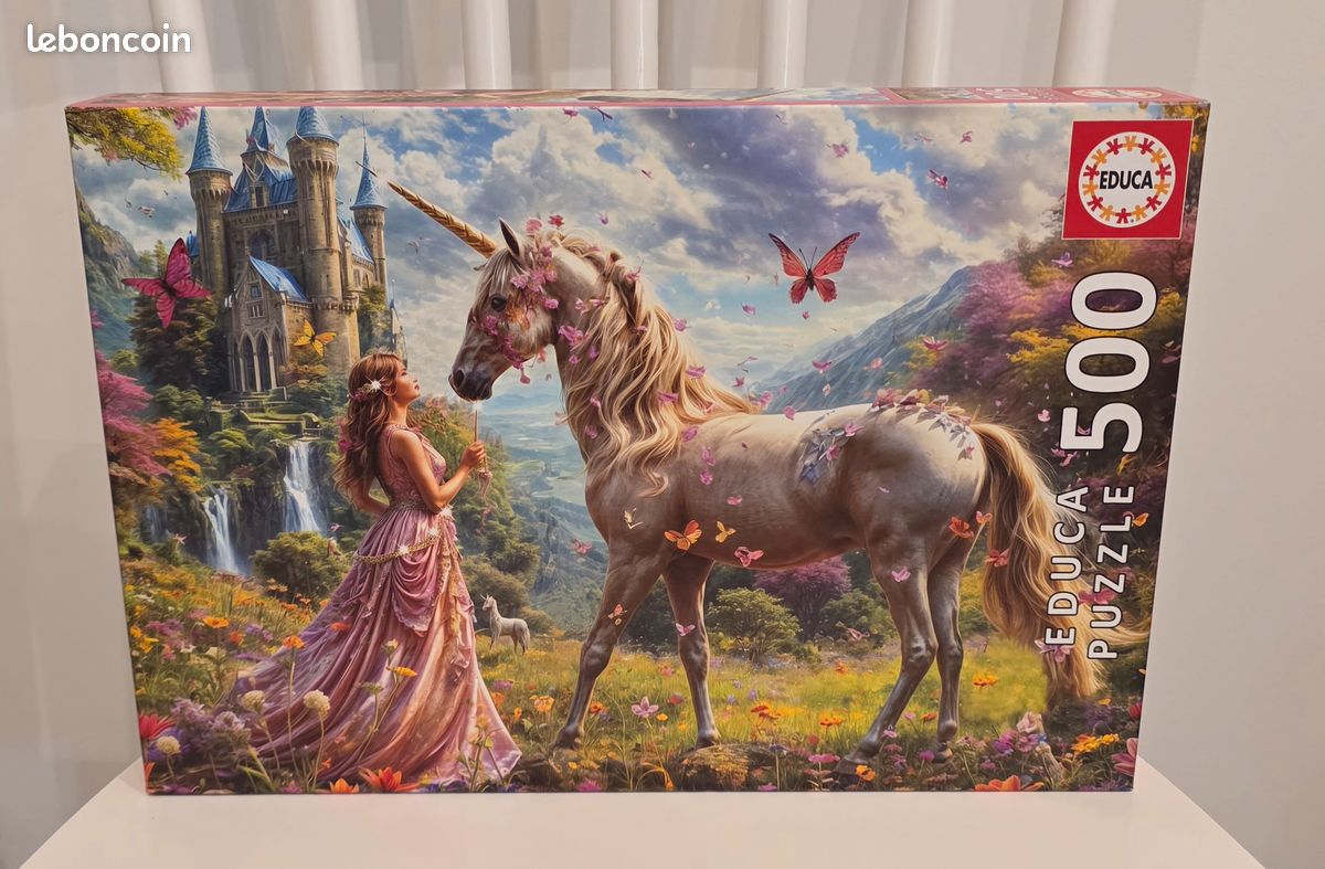 Educa Puzzle 500 Pièces – Fée Et Papillons – 48 X 34 Cm – Colle Fix Puzzle Incluse, Dès 11 Ans