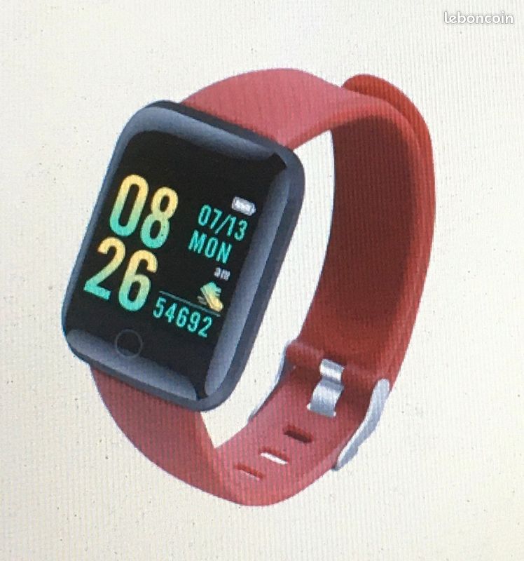 Montres smartwatch femme et homme noir,bleu et rose (image 3)