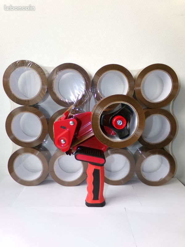 Dévidoir ruban adhésif scotch pack avec 12 rouleaux adhésif acrylique silencieux 100ML (image 3)