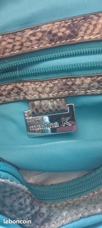 Martina K Sac Sac à Main Femme Made In Italy MARTINA K Imprimé Serpent