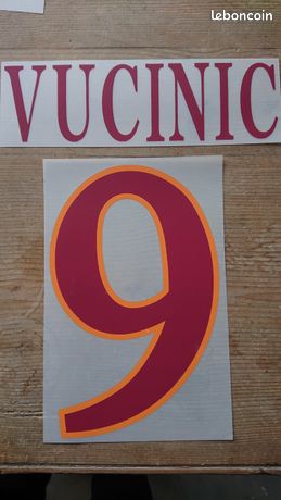 Flocage Officiel - AS Roma, Grand Chiffre 1, Home, Blanc – Footpress
