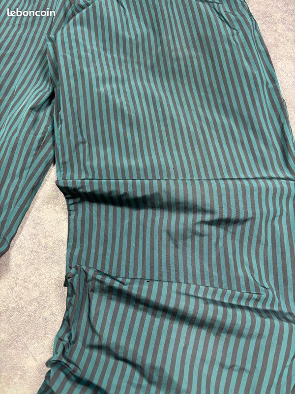 Jogging Lacoste sport vert/noir coupe large logo brodé - XS (image 4)