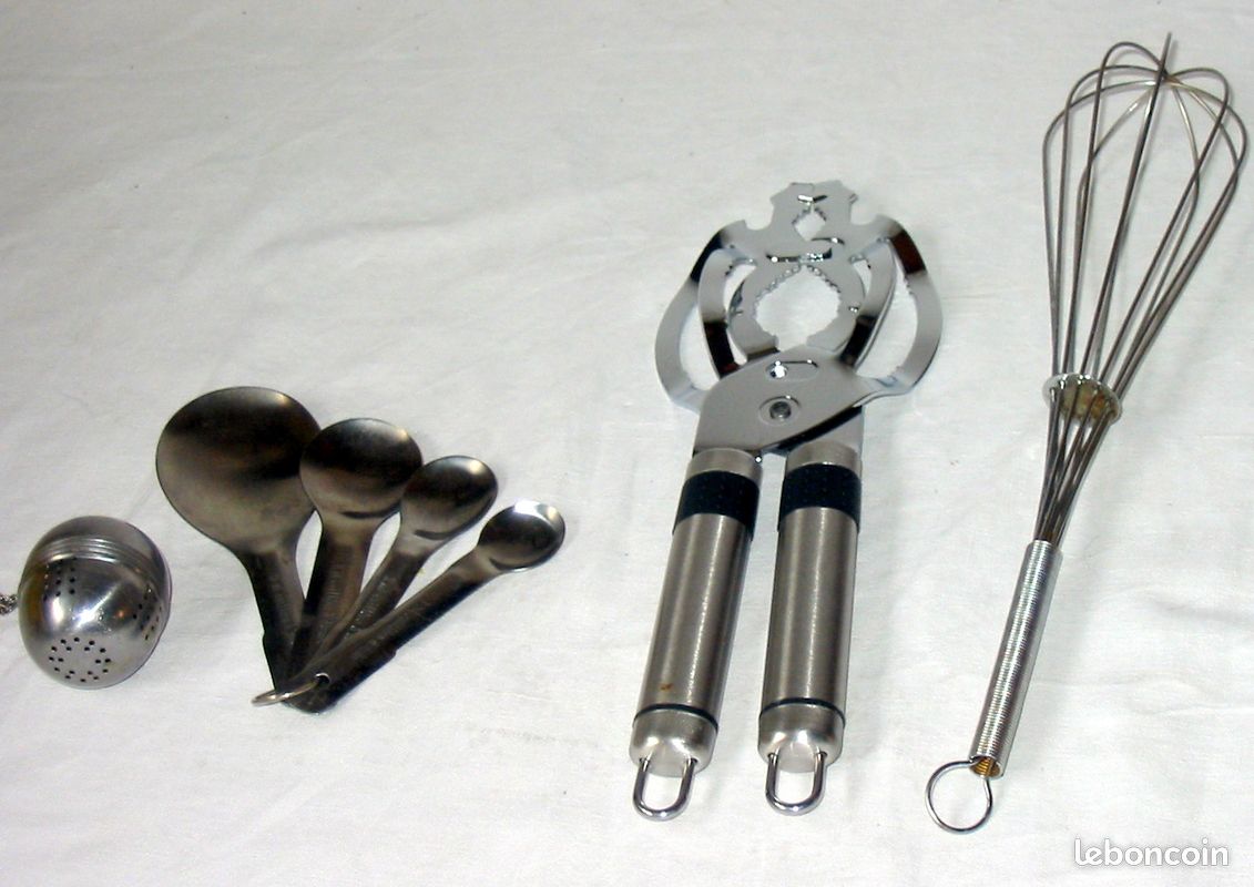 Lot de 4 ustensiles de cuisine en inox (image 1)