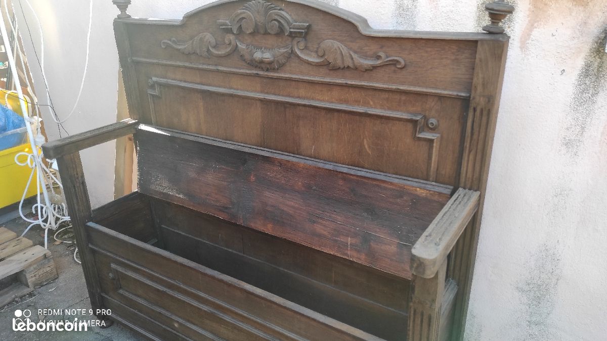 Banc coffre en bois (image 3)