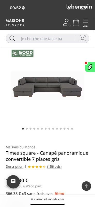Canapé U (image 4)