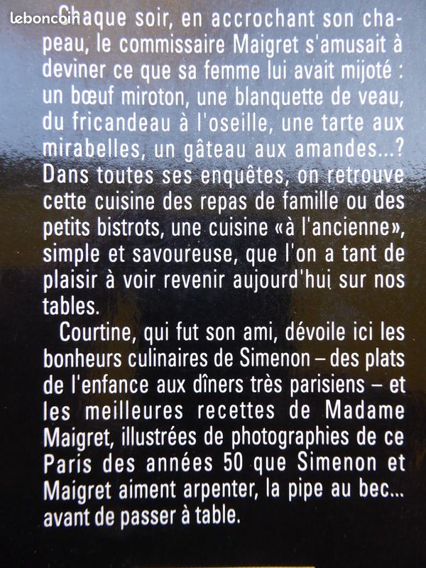 Simenon et Maigret à table Courtine Recettes Madame Maigret (image 5)