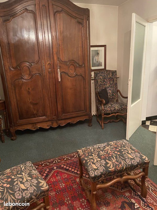 Lot 4 fauteuils Voltaire et 2 repose pieds (image 2)