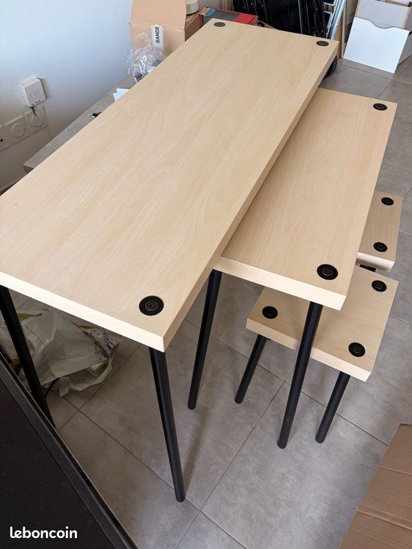 Kit tables et tabourets bois IKEA (image 1)